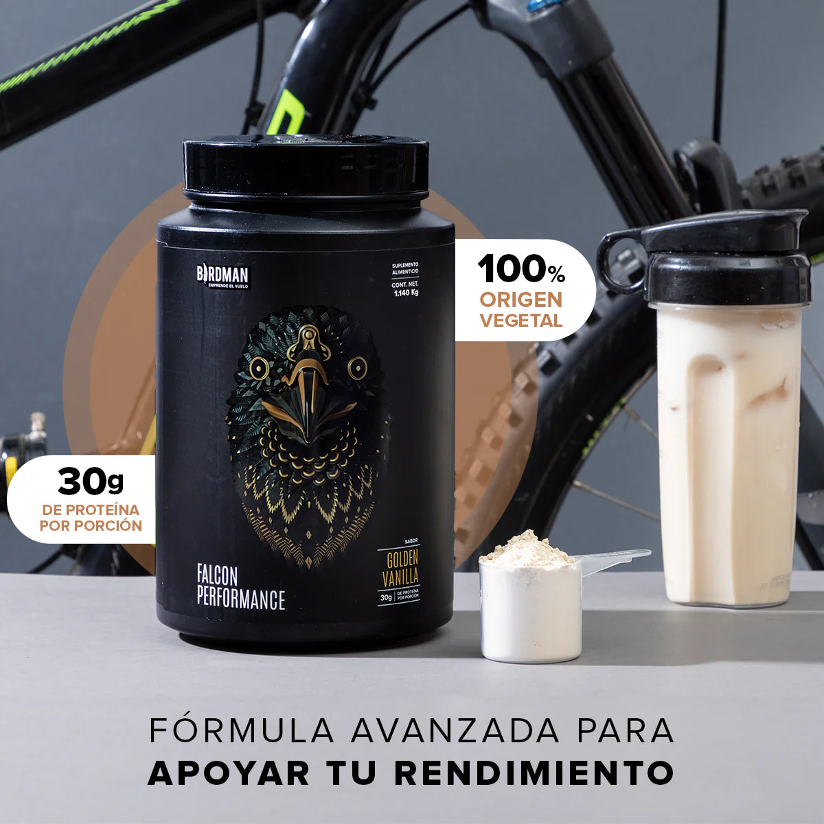 Proteína Falcon Performance 1.14 kg (30 servicios)
