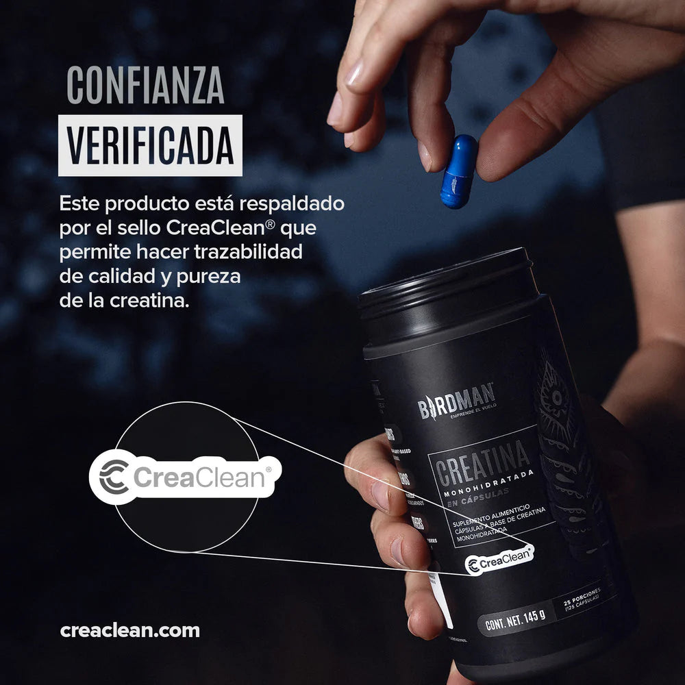 Creatina Monohidratada en Cápsulas (250 cápsulas | 50 porciones)