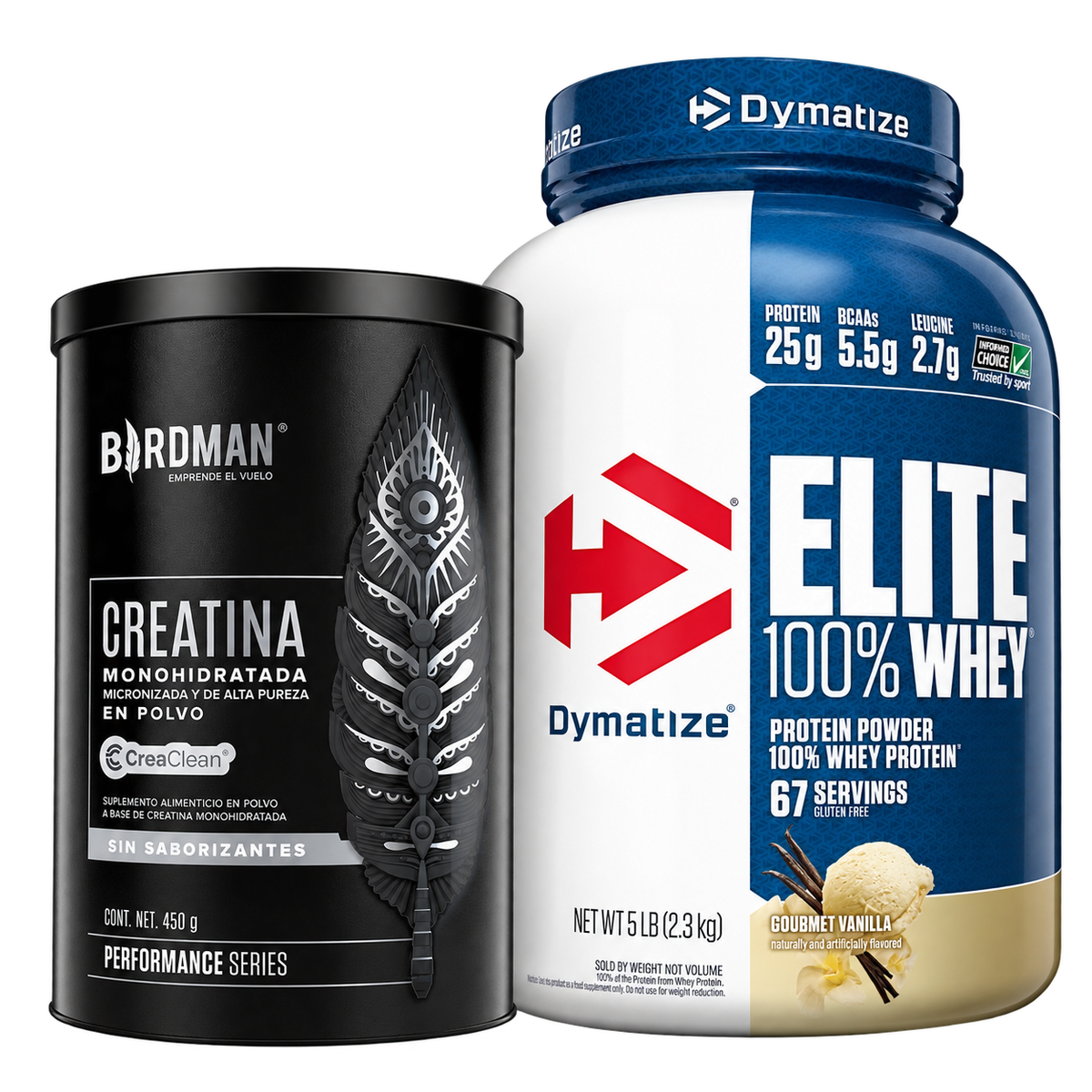 Creatina 450g + Proteina DYMATIZE elite 5lb