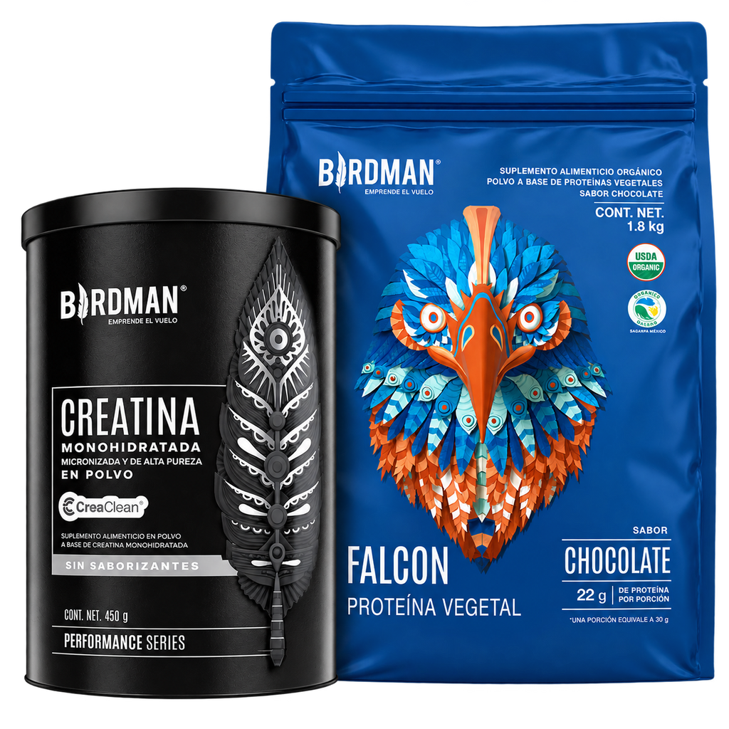 Creatina 450g + Falcon Protein Birdman 1.8kg